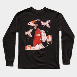 Japan School Girl Long Sleeve T-Shirt